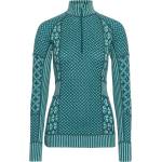 Kari Traa Дамско мериносово термобельо Kari Traa Women's Smekker Half-Zip Merino base layer - Peacock (115-1318-2012)