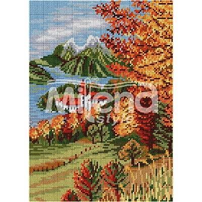 Milena Style Сезони есен - гоблен със схема конци dmc 1: 4