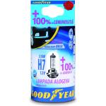  1 брой халогенна крушка H7 Х7 12V 55W + 100% 4000K E4 Goodyear Гудиър