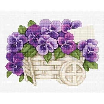 Luca-S Теменужки - гоблен по схема g259