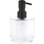 GROHE Selection Cube - Дозатор за течен сапун, матирано стъкло, черен мат 408052430 (408052430)