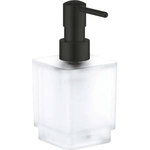 GROHE Selection Cube - Дозатор за течен сапун, матирано стъкло, черен мат 408052430 (408052430)
