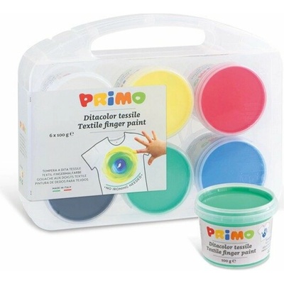 PRIMO Sada prstových barev na textil 6 x 100 g