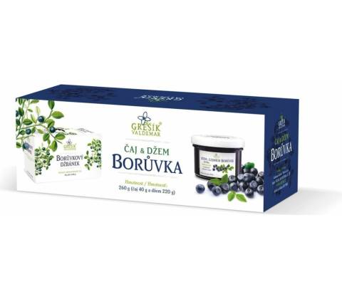 Grešík Čaj & Džem Borůvka 260 g