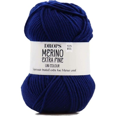 Drops Merino Extra Fine 27 tmavá modrá