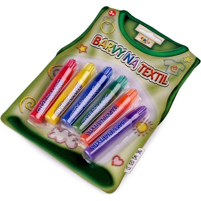 Creatoys Barvy na textil na blistru 6x7 ml