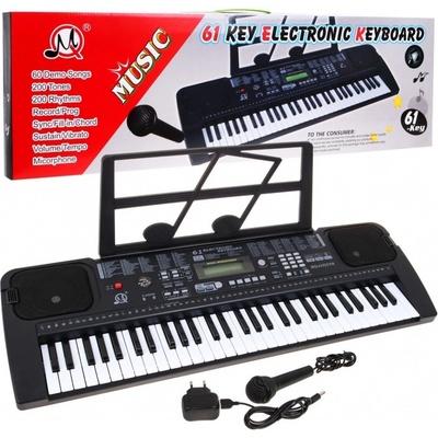 Mamido dětský keyboard s mikrofonem rádiem USB MP3 MQ6152 – Zboží Dáma