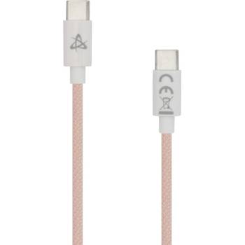 SBOX Кабел sbox typec-1-p, от usb c(м) към usb c(м), 60w, 1м, розов (typec-1-p)