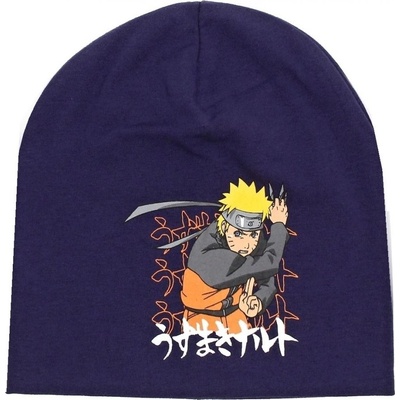Difuzed detská jarná / jesenná čiapka Naruto tmavo modrá