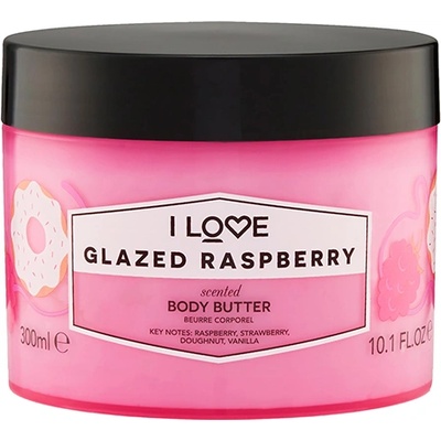 I Love Glazed Raspberry подхранващо масло за тяло за жени 300 мл