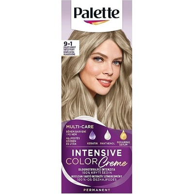 Palette Intensive Color Creme barva na vlasy zvlášť ledový světle plavý 9-1