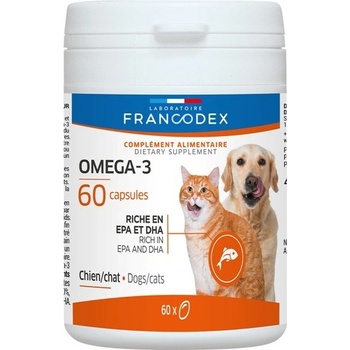Francodex Omega 3 Capsules pes kočka 60 tbl