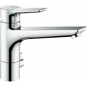 Kludi Mix кухненски смесител с едноръкохватков мултиконектор, хром, плътна дръжка (329060575)