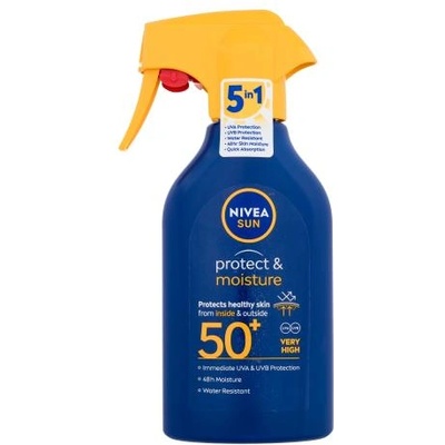 Nivea Sun Protect & Moisture SPF50+ хидратиращ слънцезащитен спрей 270 ml