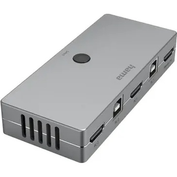 Image 1 of Hama KVM превключвател Hama Connect2Switch, 4-портов, USB, HDMI, Вкл. кабели (HAMA-200135)