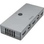Hama KVM превключвател Hama Connect2Switch, 4-портов, USB, HDMI, Вкл. кабели (HAMA-200135) - xtreme