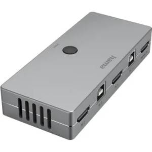 Hama KVM превключвател Hama Connect2Switch, 4-портов, USB, HDMI, Вкл. кабели (HAMA-200135) - xtreme