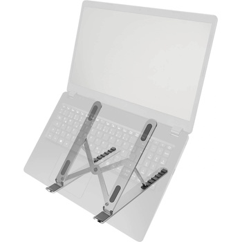 4smarts Foldable Aluminium Stand for Laptops - сгъваема алуминиева поставка за MacBook и лаптопи до 17 инча (сребрист)