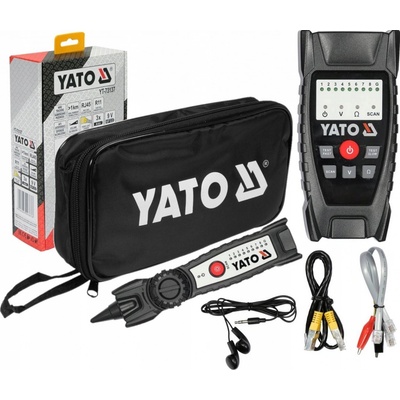Yato YT-73137 detektor a tester sieťových káblov, sada