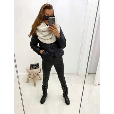 Béžový pletený dámský šál SZA01-1920