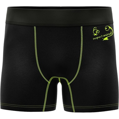 Dětské funkční trenýrky černá neon žlutá Bamboo Heavy