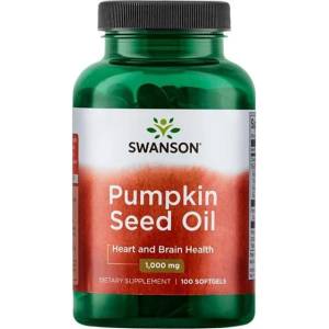 Swanson Pumpkin Seed Oil, 1000 mg, 100 капсули, Swanson (SW364)