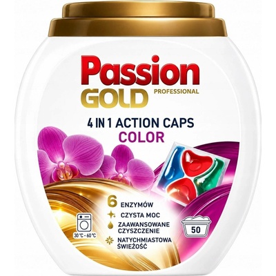 Passion Gold Color 4in1 kapsle na praní barev 50 PD