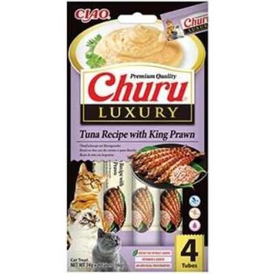 Churu Cat Luxury Tuna Recipe with King Prawn 4 x 14 g