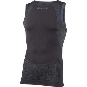 Nalini Мъжки потник за колоездене Nalini Seamless Tech Tank Synthetic base layer - Dark / Grey - размер S/M (014-2484-0111)