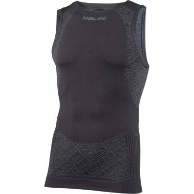 Nalini Мъжки потник за колоездене Nalini Seamless Tech Tank Synthetic base layer - Dark / Grey - размер S/M (014-2484-0111)