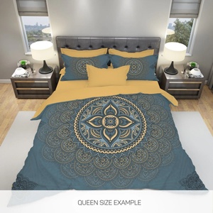  Комплект спално бельо от мандала Blue Boho