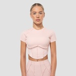 GymBeam Дамска тениска Cropped Cosmo Pink L