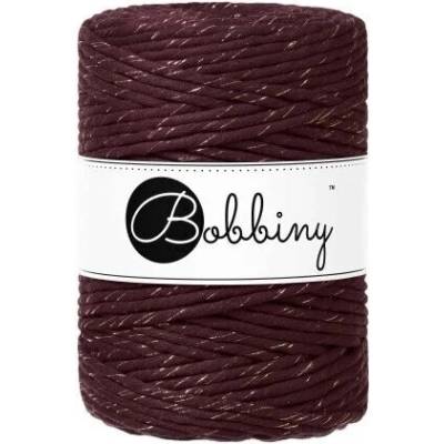 Bobbiny Macrame cord - 5mm Bobbiny - Macrame cord - 5mm: Golden burgundy