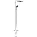 GROHE Vitalio Comfort - Душ система със смесител за вана/термостат, 25x25 cm, 2 струи, хром 26984001 (26984001)