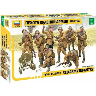 ZVEZDA Model Kit figurky 3526 Red Army Infantry 1940-42 1:35