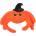 Flamingo Amina Halloween плюшен пяк - оранжев 1 бр