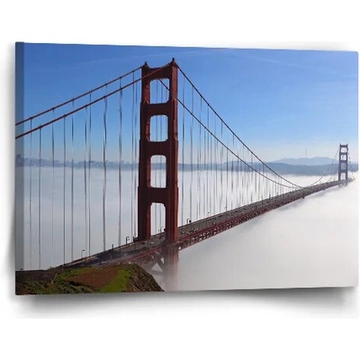 Sablio Obraz Golden Gate v hmle - 60x40 cm