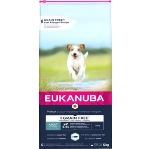 EUKANUBA Adult Grain Free Small&Medium Ocean Fish 12 kg