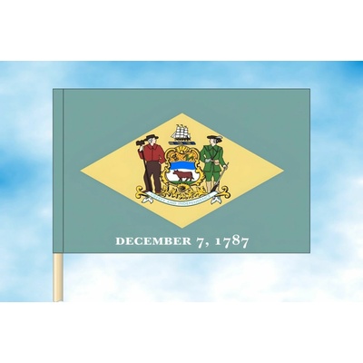 LIBEA, s.r.o. Delaware vlajka Rozměr: 30×45 cm, Uchycení: Návlek na žerď