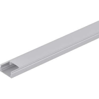 Ultralux Алуминиев профил за led лента, плитък 3 метра (apk307)