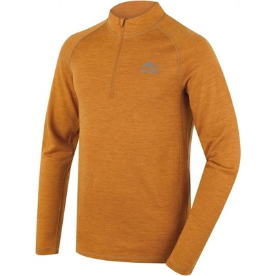 HUSKY Мъжко палто Merino с цип Merow, горчица (hsk-HT0-0216)
