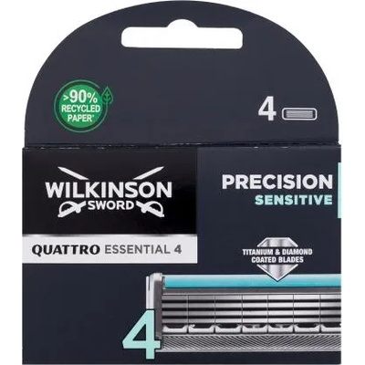 Wilkinson Sword Quattro Essential 4 комплект резервни глави 4 бр за мъже