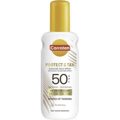 Carroten , слънцезащитен спрей Protect & Tan Suncare Milk SPF 50, 150мл
