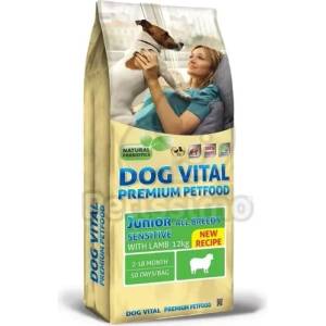 DOG VITAL Junior Sensitive All Breeds Lamb суха храна за кучета - агнешко 12 кг