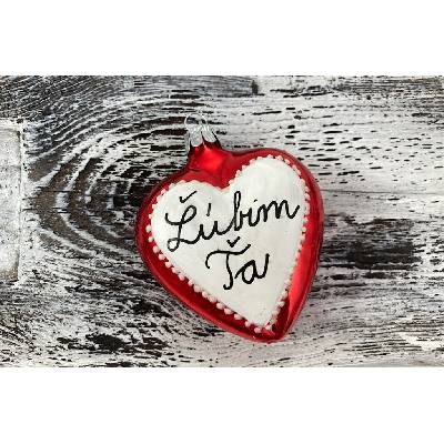 Valentínske srdiečko 423 507 1ks v srdiečku Ľúbim ťa