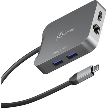 j5create JCD3191-N докинг станция Жичен USB 3.2 Gen 2 (3.1 Gen 2) Type-C Сив (JCD3191-N) (JCD3191-N)