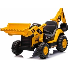 BENEO elektrický Báger Caterpillar so svahovacou aj výkopovou lyžicou žltá