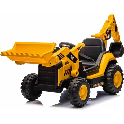 BENEO elektrický Báger Caterpillar so svahovacou aj výkopovou lyžicou žltá