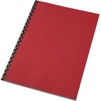 Корица за подвързване, кожа, А4, 100бр. , червена