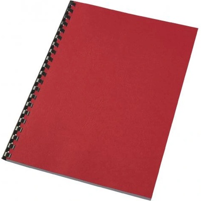 Корица за подвързване, кожа, А4, 100бр. , червена